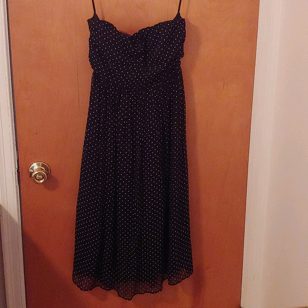 J Crew Size 2 strapless polka dot dress